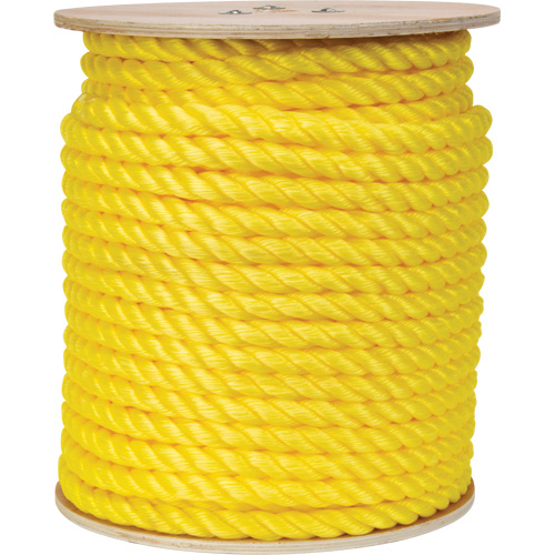 Braided Yellow Rope, Polypropylene, 300' Fastek