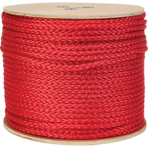 Braided Red Rope, Polypropylene, 500' Fastek
