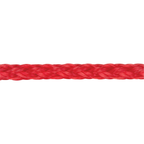 Braided Red Rope, Polypropylene, 500' Fastek