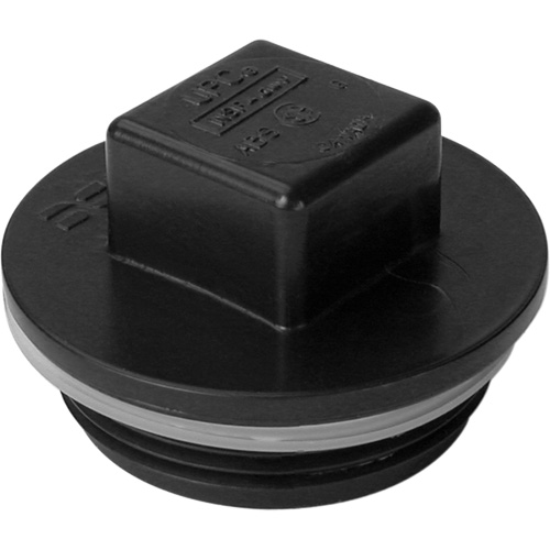 Threaded Plug, Cleanout, 1-1/4" Dia., Plastic Fastek