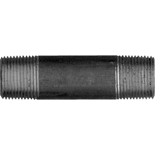 Long Pipe Nipple, Black Iron, 3/8", NPT x NPT Fastek