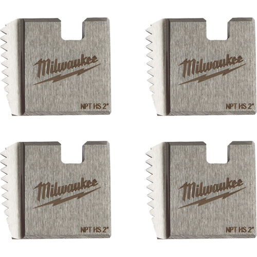 Matrices de tuyauterie portables NPT, Pour tuyau de 2", Acier rapide Fastek