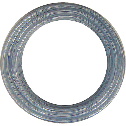 Braided Tube, 1.312" OD x 100' L, PVC, Clear Fastek