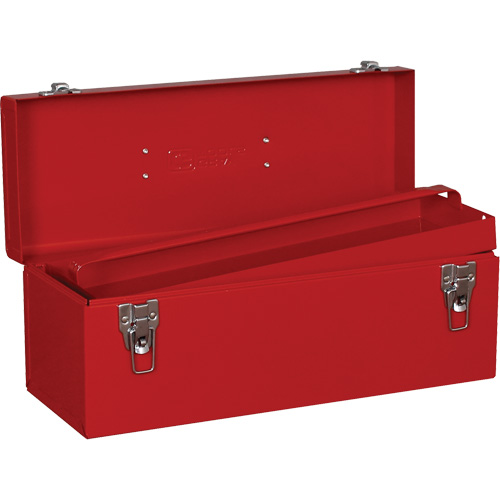Tool Box, 7-1/8" D x 19" W x 7-1/2" H, Red Fastek