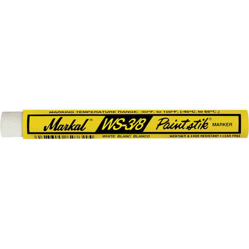 WS-3/8 Paintstik&reg; Paint Marker, Solid Stick, White Fastek