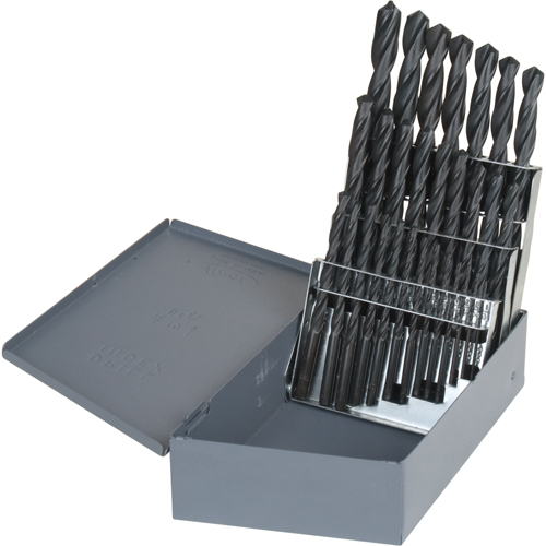 Hyper Jobber Length Drill Bit Set, 26 Pieces, High Speed Steel Fastek