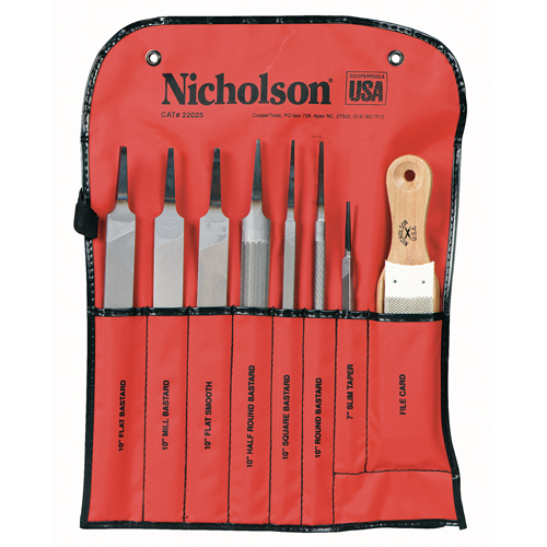 8-Piece Machinist File Set, 8 Pcs Fastek