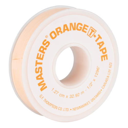 Ruban T, 1296" lo x 1/2" la, Orange Fastek