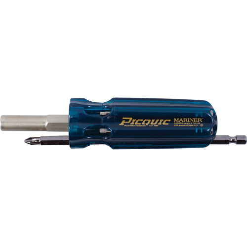 The Mariner Multibit Screwdriver, 6" L, Plastic Handle Fastek