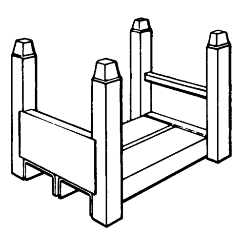 Portable Stacking Racks, 15" W x 22" D, 5600 lbs. Capacity Fastek