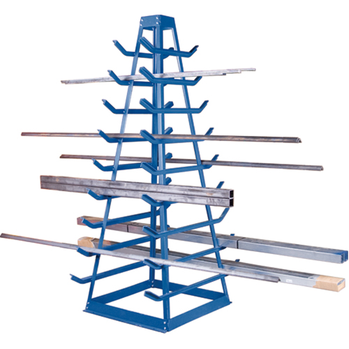 Supports pour tuyaux - Rangement horizontal, Horizontal, 9 Niveaux, 18" la x 40" p x 84" h, 1800 lb Cap. Fastek