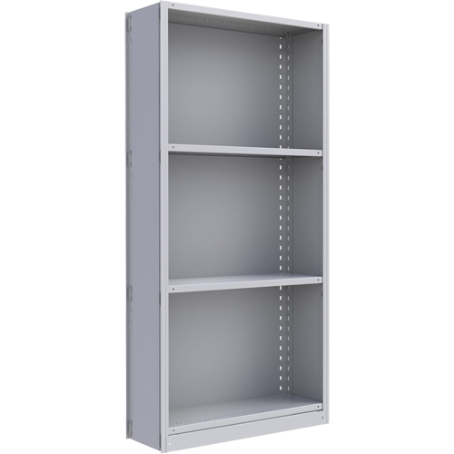 Interlok Shelving Unit, Steel, Boltless, 800 lbs. Capacity, 36" W x 76" H x 24" D Fastek
