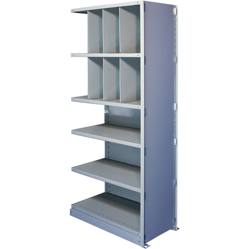 Interlok Shelving Unit, Steel, Boltless, 550 lbs. Capacity, 48" W x 88" H x 12" D Fastek