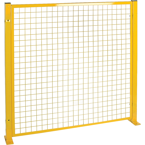 Mesh Style Perimeter Guard, 4' H x 4' W, Yellow Fastek