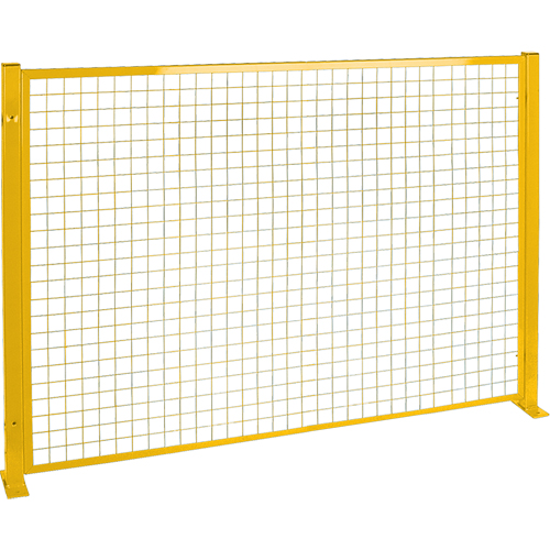 Mesh Style Perimeter Guard, 4' H x 8' W, Yellow Fastek