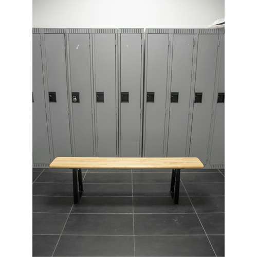 Locker Room Bench, Wood, 48" L x 9-1/4" W x 16-1/2" H Fastek