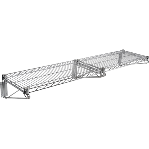 Ensemble d'&eacute;tag&egrave;re murale en treillis, Double Support, 200 lb Capacit&eacute;, 14" p Fastek