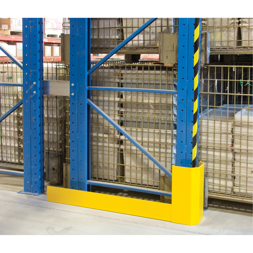 Racking Aisle Protectors, 3" W x 56" L x 16" H, Safety Yellow Fastek