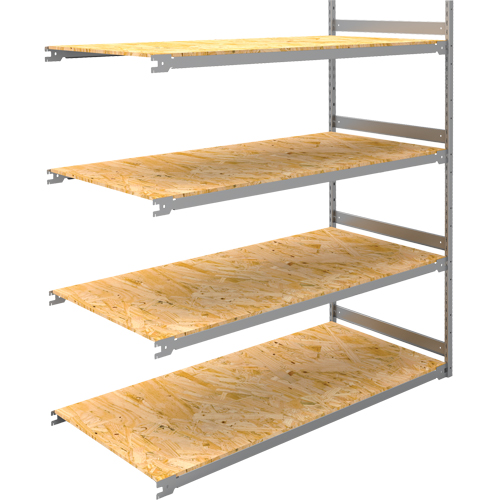 Wide Span Record Storage Shelving, Steel, 4 Shelves, 72" W x 32" D x 84" H, Add-On Kit Fastek