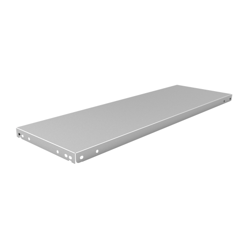 Slotted Angle Shelf, Galvanized Steel, 48" W x 12" D Fastek