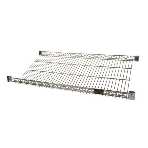 Wire Slanted Shelf, 18" W x 48" D, 400 lbs. Capacity Fastek