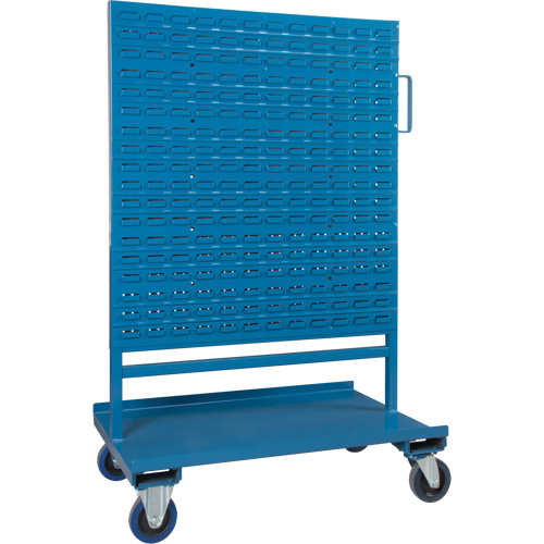 Bin/Pegboard Combo Rack, Double-sided, 38" W x 24-1/2" D x 55" H Fastek