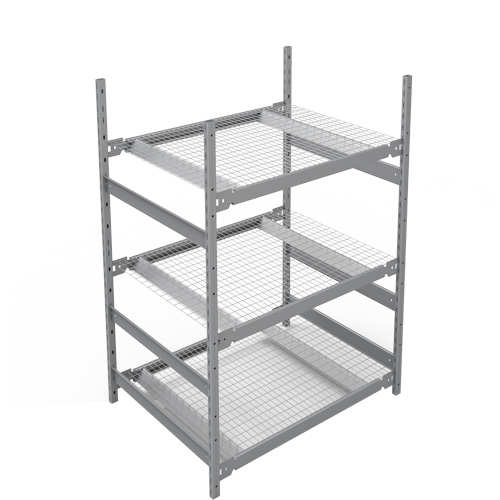 Wide Span Storage Shelving, Steel, Boltless, 1340 lbs. Capacity, 42" W x 60" H x 32" D Fastek