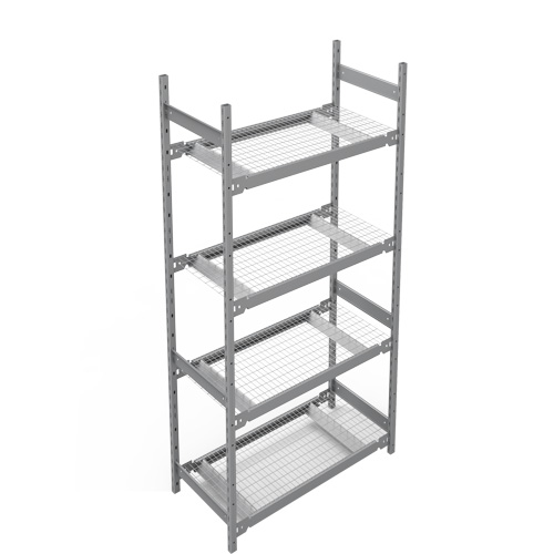 Wide Span Storage Shelving, Steel, Boltless, 1340 lbs. Capacity, 42" W x 84" H x 18" D Fastek