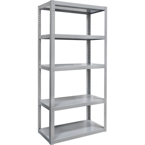 Heavy-Duty Shelving, Steel, Bolted, 3000 lbs. Capacity, 36" W x 72" H x 24" D Fastek
