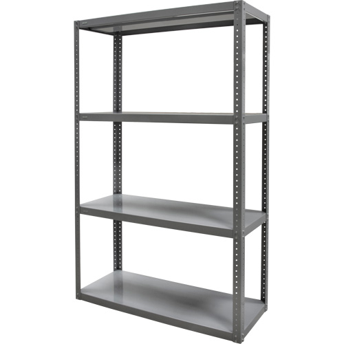 Heavy-Duty Shelving, Steel, Bolted, 3000 lbs. Capacity, 36" W x 72" H x 18" D Fastek