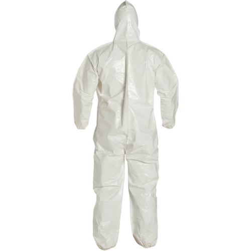 Tychem&reg; 4000 Coveralls, Large, White Fastek