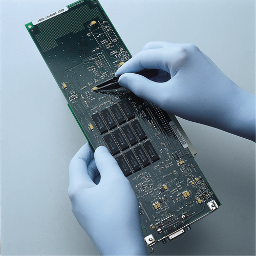 N-DEX&reg; Ultimate Gloves, Medium, Nitrile, 6-mil, Powder-Free, Blue Fastek