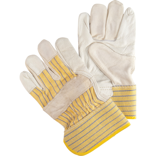 Abrasion-Resistant Fitter's Gloves, X-Large, Grain Cowhide Palm Fastek