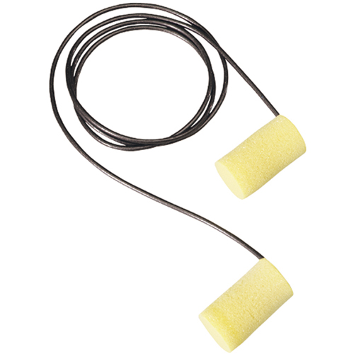 Bouchons d'oreilles m&eacute;talis&eacute; E-A-R Classic Plus de 3M, Avec cordon, Grand, Vrac - Sac en poly, NRR dB 33 Fastek