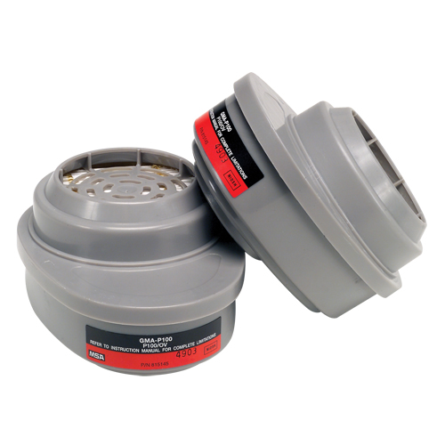 Advantage&reg; Respirator Cartridges, Gas/Vapour Cartridge, Organic Vapour/P100 Fastek