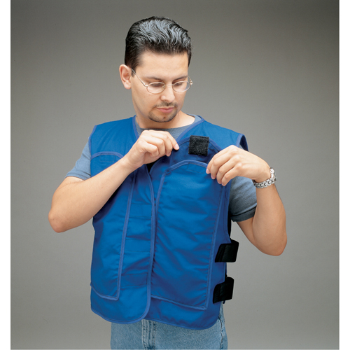 Cooling Vests with Insert Pockets, Large, Royal Blue Fastek