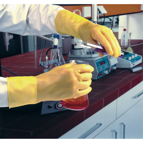 Gants Featherweight Plus, Taille Petit/7, 13" lo, Latex de caoutchouc, 17 mils Fastek