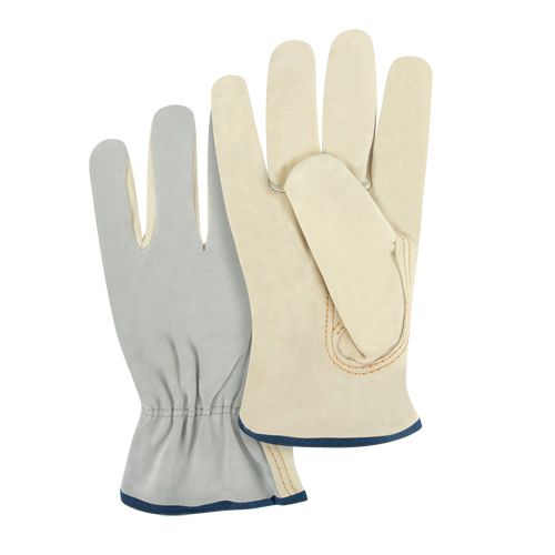 Split Back Driver's Gloves, X-Large, Grain Cowhide Palm Fastek