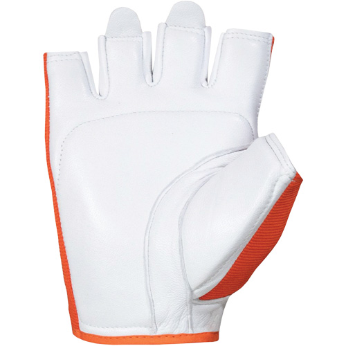 Gants Vibrastop demi-doigts antivibrations, Taille Moyen, Paume Ch&egrave;vre Fastek
