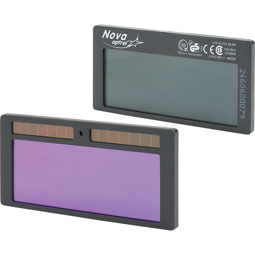 Nova Auto-Darkening Filters, 2" W x 4-1/4" H Viewing Area, For Use With nova Fastek