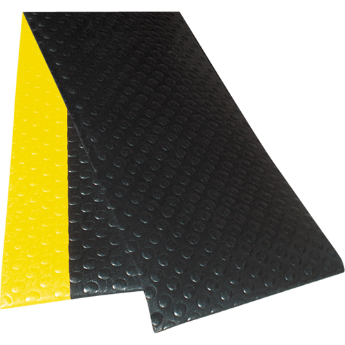 No. 417 Bubble Sof-Tred With Dyna-Shield Mats, Bubbled, 4' x 60' x 1/2", Black, PVC Fastek