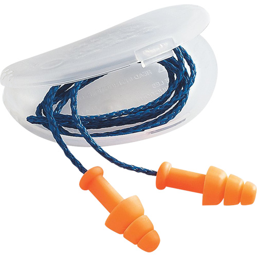 Howard Leight SmartFit&reg; Earplugs, Corded, Bulk - Polybag, 25 dB NRR, One-Size Fastek