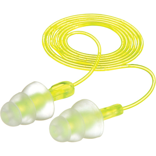 Bouchons d'oreilles r&eacute;utilisables &agrave; trois brides E-A-R, Avec cordon, Vrac - Sac en poly, 26 dB NRR, Taille unique Fastek