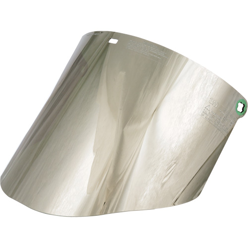 Molded Faceshield Window, Polycarbonate, Green Tint Fastek