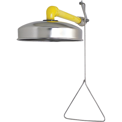 Douches d'urgence &agrave; alimentation horizontale, Montage mural Fastek