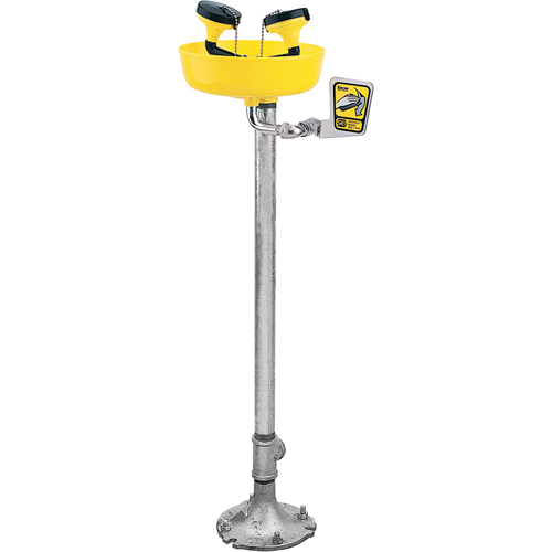 Eyewash Station, Pedestal Installation, Plastic Bowl Fastek