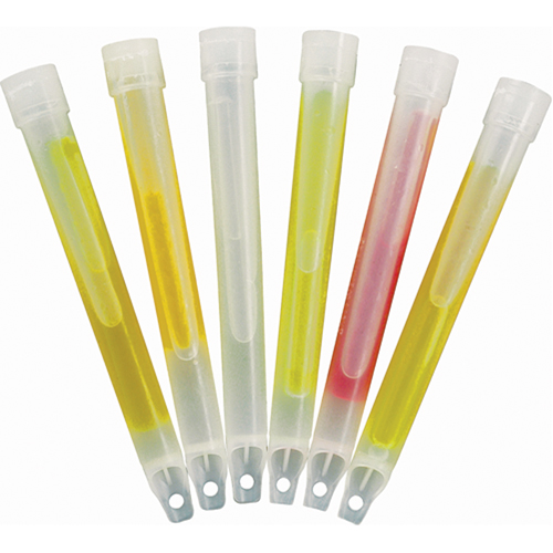 6" Cyalume&reg; Lightsticks, Red, 30 mins. Duration Fastek