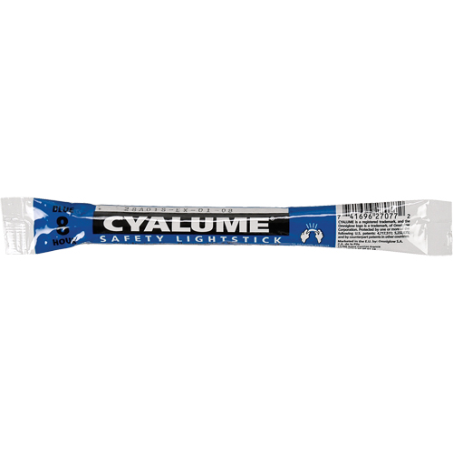 6" Cyalume&reg; Lightsticks, Blue, 8 hrs. Duration Fastek