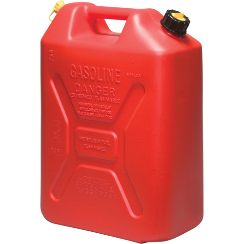 Jerry Cans, 5.3 US gal./20.06 L, Red, CSA Compliant/ULC Fastek