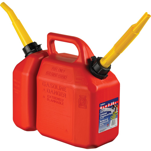 Combo Jerry Can Gasoline/Oil, 2.17 US Gal/8.25 L, Red, CSA Compliant/ULC Fastek